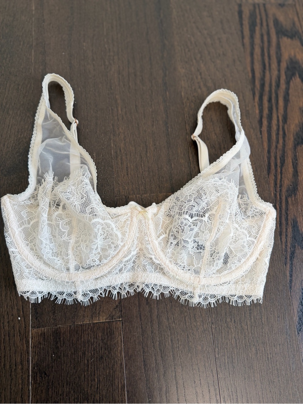 Victoria's Secret Dream Angels Unlined Plunge Bra White 32DDD